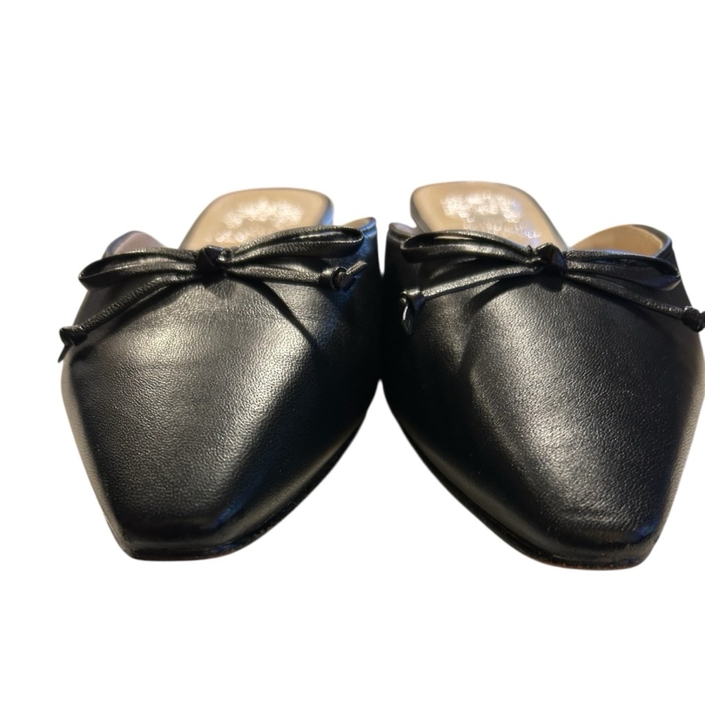 Vince Camuto Palulli Black Flat Mules with Bow Accent – Size 8 - Picture 3 of 6